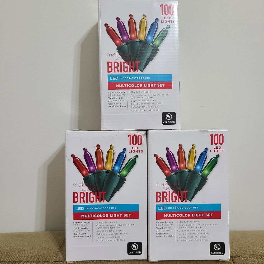 100 Multicolor LED Light Set